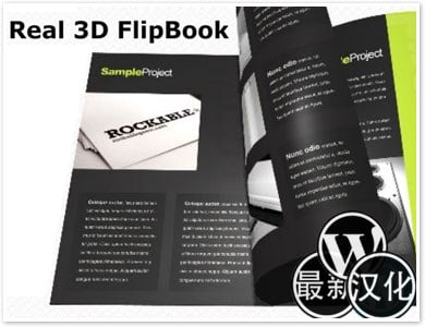 WP插件-3D翻页翻书-Real 3D Flipbook中文版【v2.19.3】
