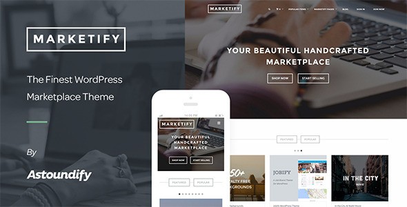 Marketify主题英文版 WordPress响应式 在线商店主题【2.15.0】