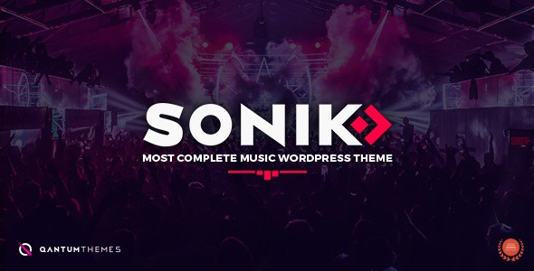 SONIK主题英文版 WordPress响应式 音乐主题【v1.7.1】