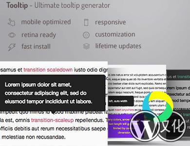 WordPress插件-文字悬浮提示-WordPress Tooltip Ultimate（DZS Tooltip）汉化版【v1.02】