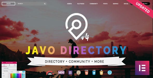Javo Directory英文版主题 WordPress响应式 商业广告主题【V4.1.9】