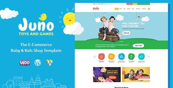 JunoToys英文版主题 WordPress响应式 儿童玩具商店主题【V1.5】