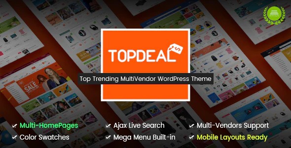 TopDeal英文版主题-电子商务主题-WordPress响应式【V1.9.10】