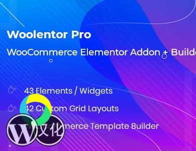 WordPress插件-商城可视化编辑器-WooLentor Pro汉化版【V2.1.9】
