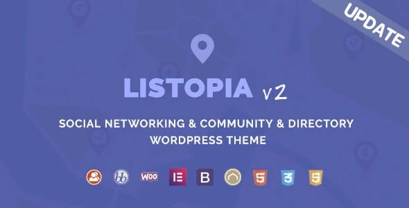 Listopia英文版主题-目录，社区主题-WordPress响应式【V2.2.2】