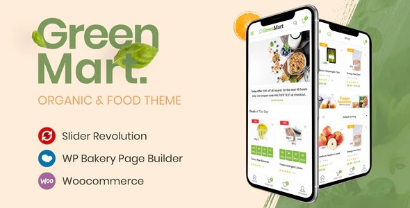 GreenMart英文版主题-有机食品商城主题-WordPress响应式【V3.0.3】