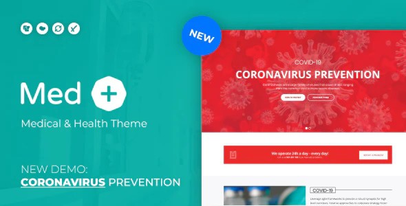 MedPlusWP英文版主题-医疗与健康主题-WordPress响应式【V1.5】
