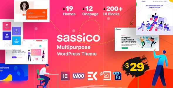 Sassico英文版主题-初创公司主题-WordPress响应式【V2.4】