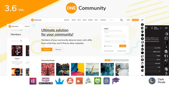 OneCommunity英文版主题-社区主题-WordPress响应式【V3.6.2.1】