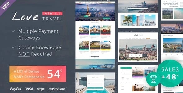 LoveTravel英文版主题-旅行社主题-WordPress响应式【V3.6】