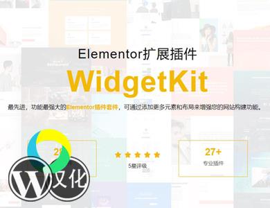 WordPress插件-Elementor可视化扩展-WidgetKit Pro汉化版【V1.10】