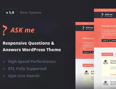 WordPress主题-响应式问答主题-Ask me汉化版【V6.6】