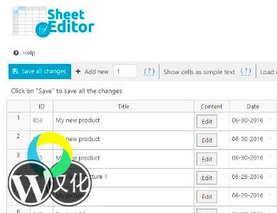 WordPress插件-批量编辑分类法-WP Sheet Editor - Taxonomy Terms Pro汉化版【V1.5.13】