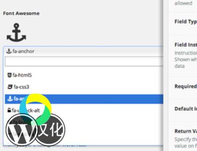 WordPress插件-自定义字段图片-Advanced Custom Fields: Font Awesome汉化版【V4.0.3】