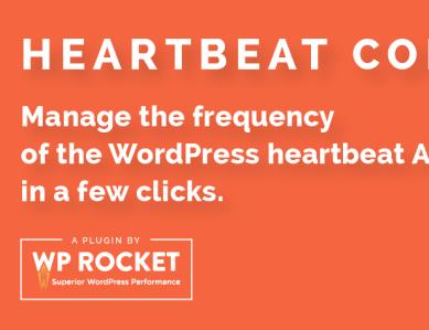 WordPress插件-心跳控制-Heartbeat Control by WP Rocket汉化版【V2.0】