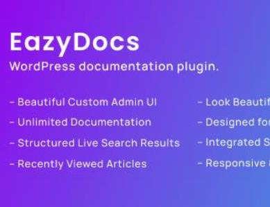 WordPress插件-文档管理-EazyDocs汉化版【V2.2.2】