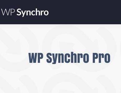 WordPress插件-站点迁移-WP Synchro Pro汉化版【V1.9.0】