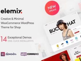 WordPress主题-时尚品牌主题-Elemix主题英文版【V1.2.4】