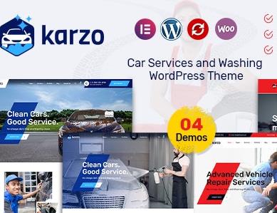 WordPress主题-汽车服务和清洗-Karzo主题英文版【V1.6】