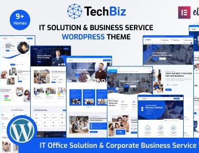 Techbiz主题英文版-IT数字营销-WordPress主题【V2.0】