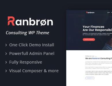 Ranbron主题英文版-业务咨询-WordPress主题【V3.0】