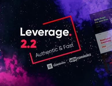 Leverage主题英文版-网页设计-WordPress主题【V2.2.2】