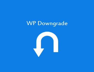 WP Downgrade